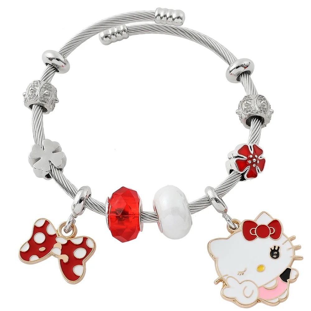 Hello Kitty Silver Charm Bracelet